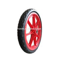 20inch red color Plastic rim PU bicycle wheel