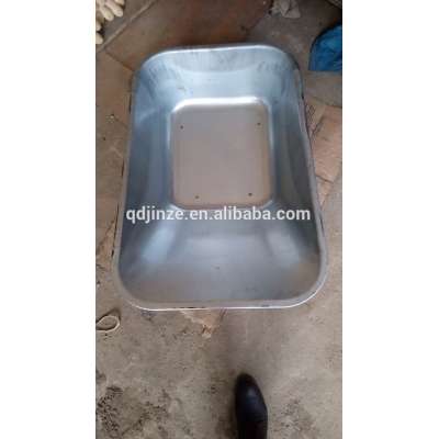 90l capcity steel bucket for wheelbarrow metal tray