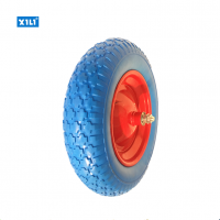 Metal Rim PU Foam Wheel 3.50-8