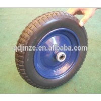 High quality wagon pneumatic rubber wheel manufacturer,wheelbarrow solid PU foam tyre