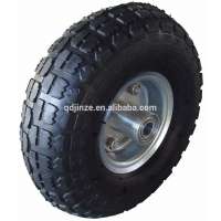 good quality 10''x3'' pneumatic tire and rubber wheels with rim