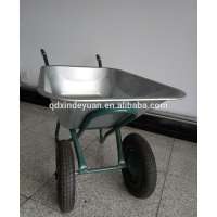 galvanized dual wheel steel construction wheelbarrow WB5009S