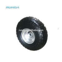 pneumatic type 10 inch natural rubber hand trolley wheel